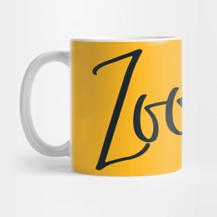 Urban Word 'Zoomer' in Black Lettering Mug